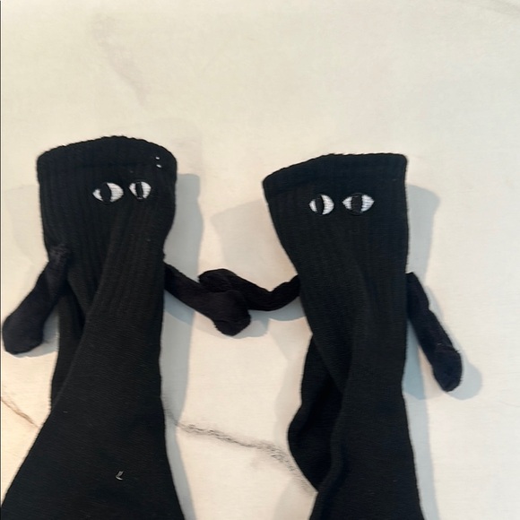 NWT Cider White and Black Eye Design magnet Socks - Picture 3 of 7